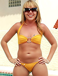 Trisha Up Town - Teenie Weenie Orange Bikini